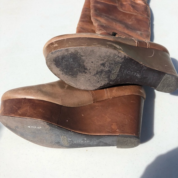 Vintage Y2K mocha platform knee high boots 7.5 - Picture 4 of 5